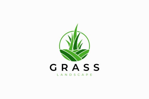 Grass Landscaping Logo Nature Harmony Graphics