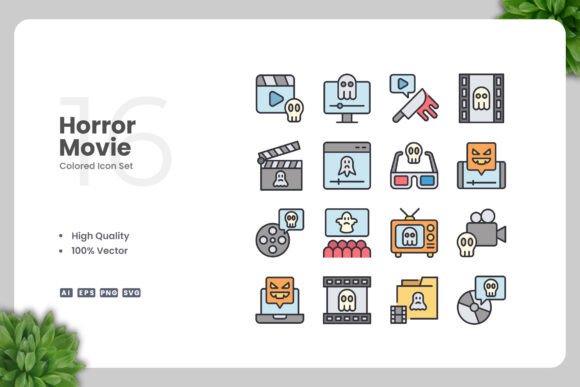 Horror Movie Icons Graphics