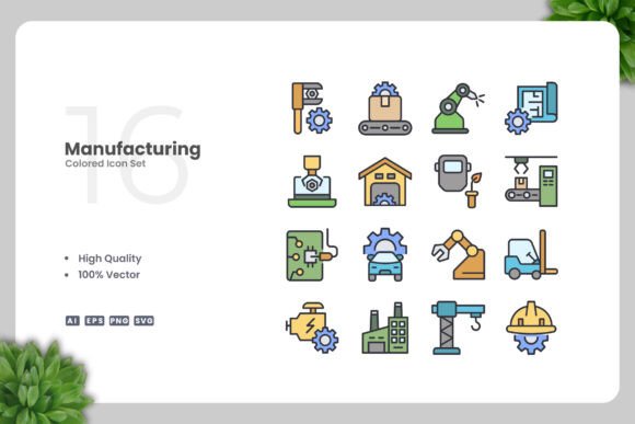 Manufacturing Colored Icons
